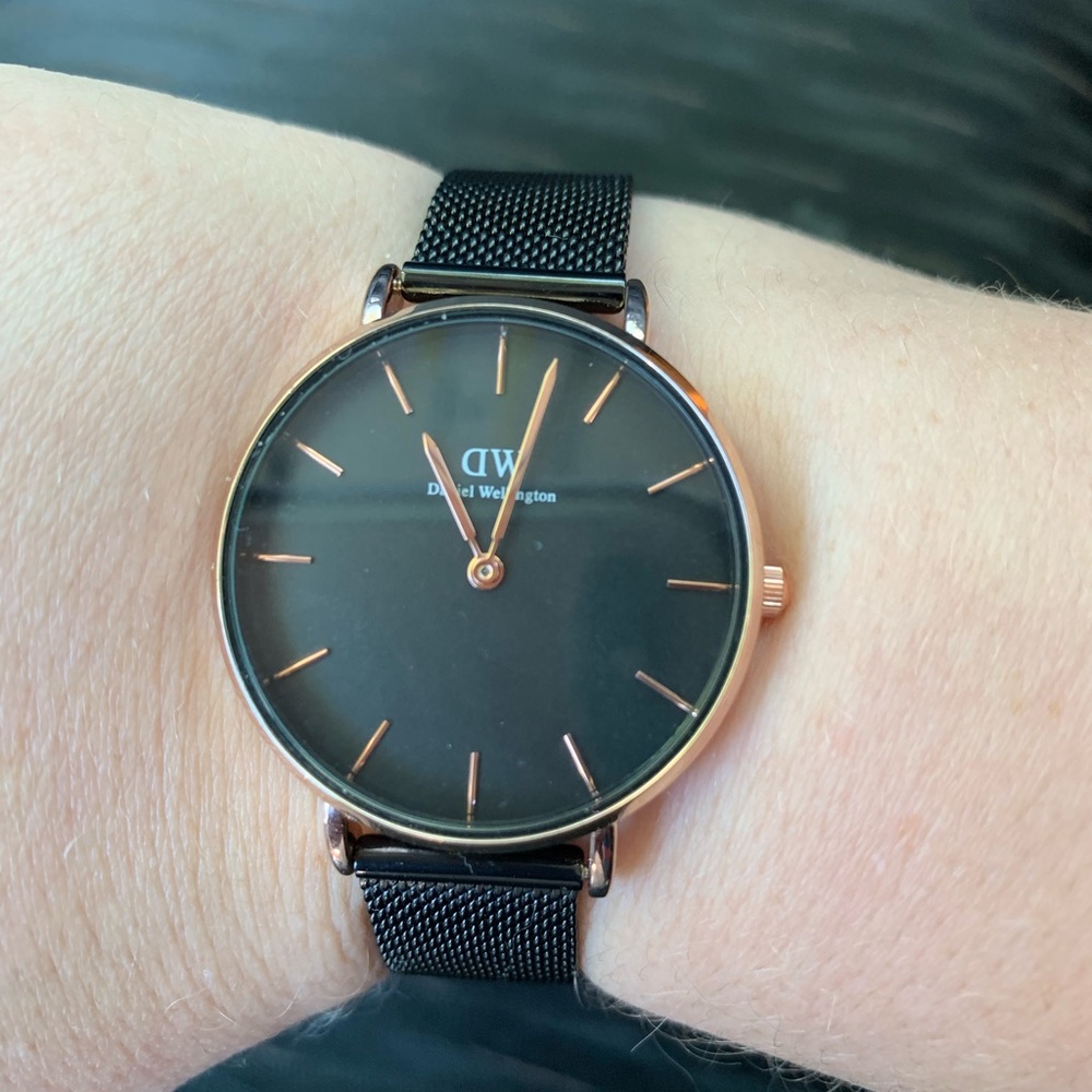 Daniel Wellington Black and Gold watch